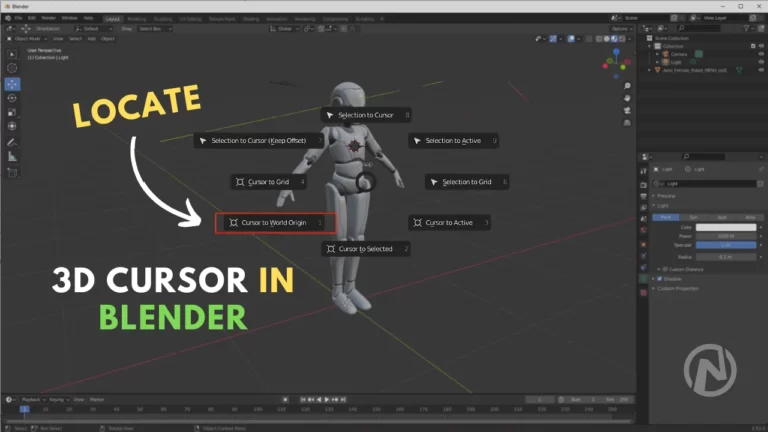 How to Reset the 3D Cursor in Blender